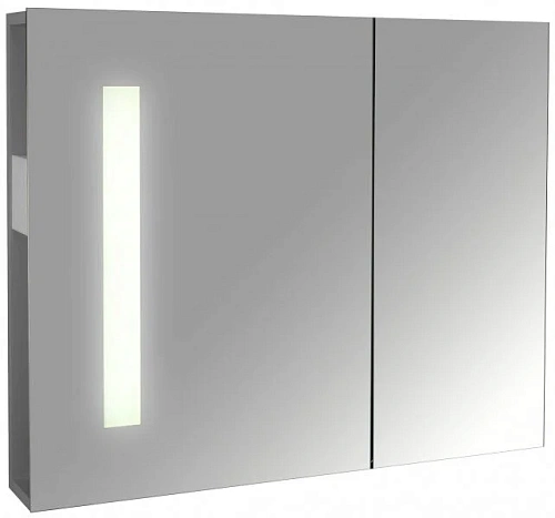 Зеркальный шкаф с подсветкой Jacob Delafon Rythmik 80 см подсветка справа - фото 1