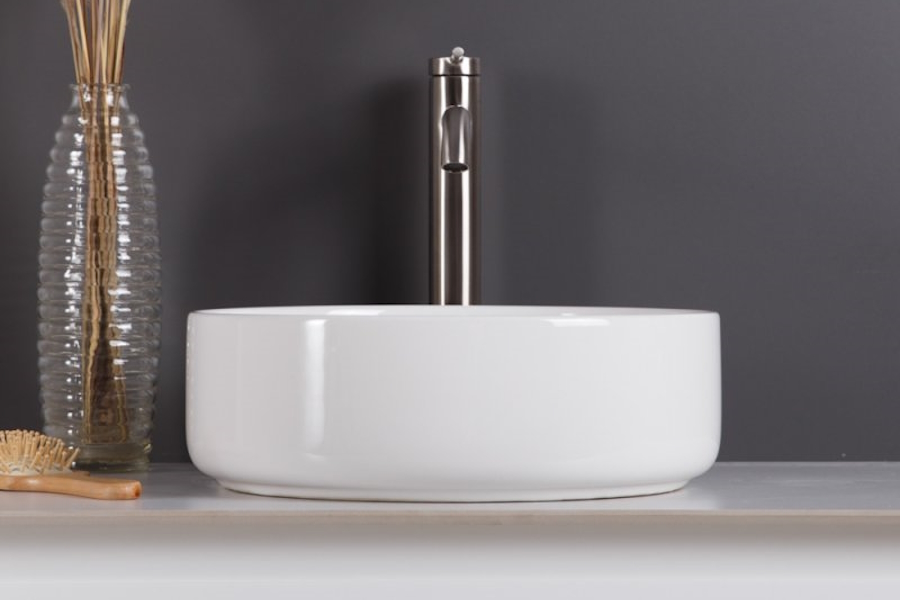 Раковина BelBagno 36 см накладная BB1357 (детальная фотография), белые
