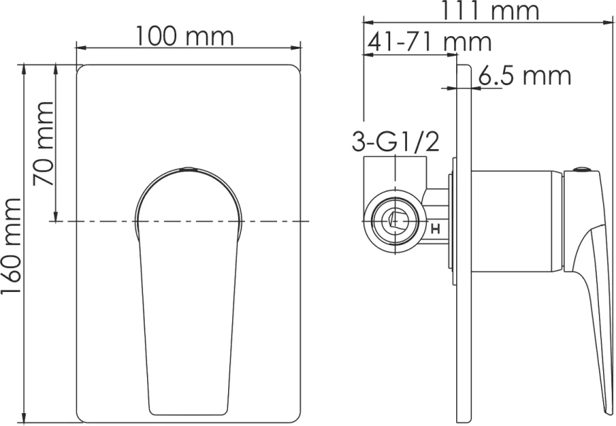 Душевой комплект WasserKRAFT Glan черный A66181 (детальная фотография), по запросу index_1