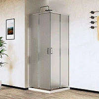 Душевой уголок Vincea City 80х80 см стекло текстурное