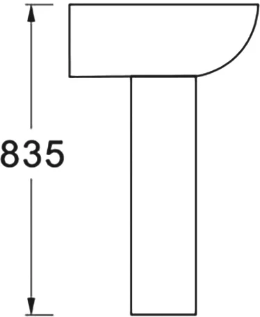 Пьедестал для раковины Акватек белый AQ5432-00 (детальная фотография) index_3