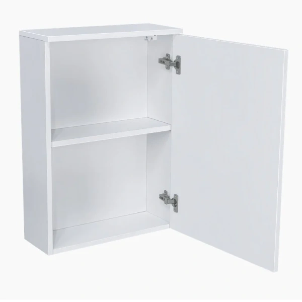 Шкаф подвесной Misty Купер 50 см белый, левый П-Куп08050-031Л (детальная фотография), подвесные