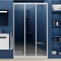 Душевая дверь, профиль белый, стекло грейп, Ravak Supernova ASDP3-120 00VG0102ZG