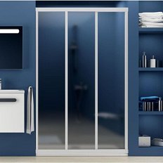 Душевая дверь, профиль белый, стекло грейп, Ravak Supernova ASDP3-120 00VG0102ZG