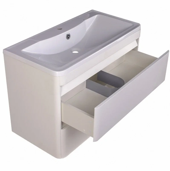 Тумба под раковину подвесная Style Line Атлантика 90 см антискрейтч СС-00002210 (детальная фотография), моноблок