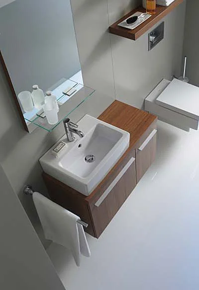 Раковина Duravit Vero 50 см белая 0454500000 (детальная фотография), современные, hi-tech