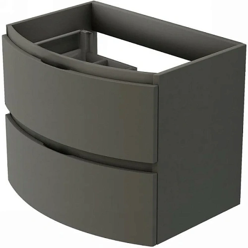 Тумба под раковину подвесная Cezares Vague 69 см Grigio Talpa Opaco - фото 5