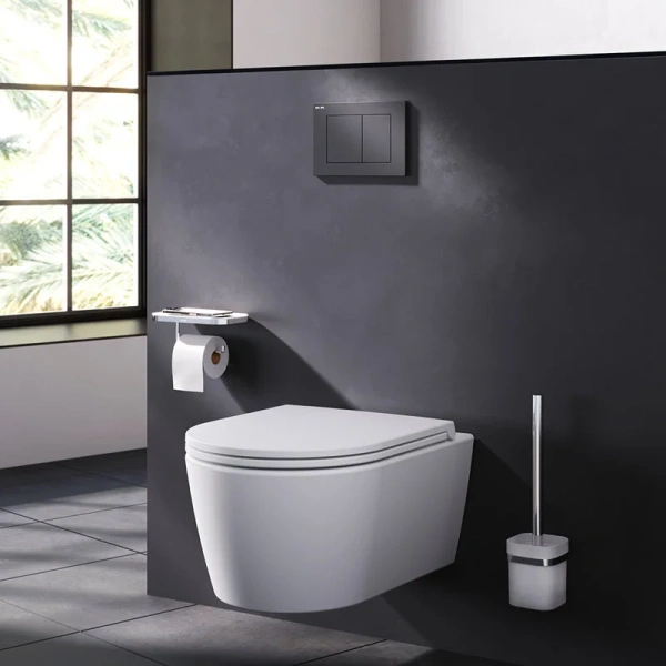 Клавиша смыва Am.Pm PrimeFit S черная матовая I090238 (детальная фотография) index_1