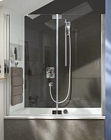 Шторка для ванны Jacob Delafon Capsule 120х140 серый блестящий