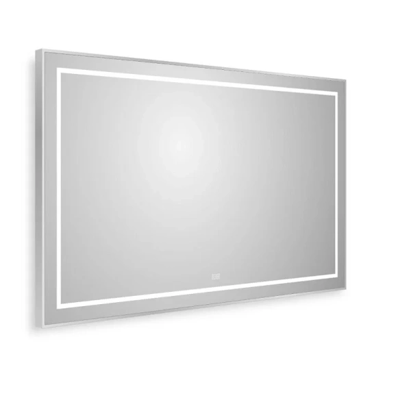 Зеркало с подсветкой BelBagno Kraft 140 см сатин SPC-KRAFT-1400-800-LED-TCH-WARM (детальная фотография), прямоугольные
