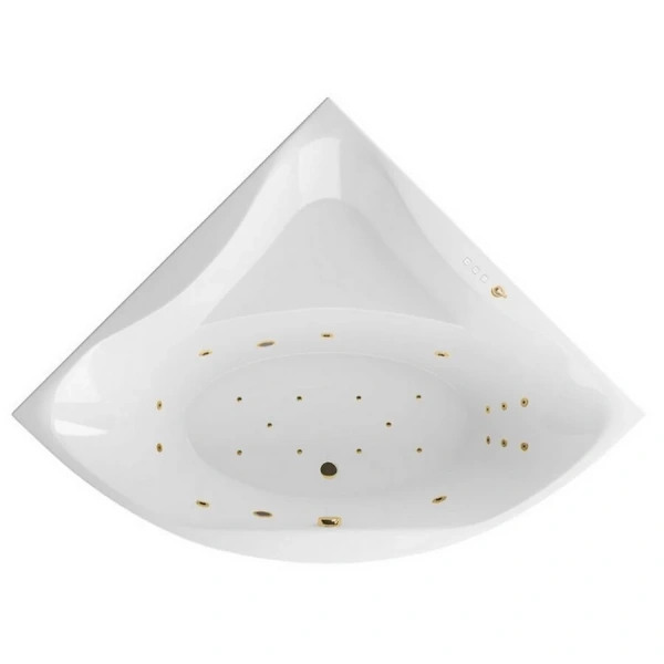 Ванна гидромассажная Excellent Glamour Ultra 150 x 150 см, белый/золото, WAEX.GLA15.ULTRA.GL (детальная фотография)