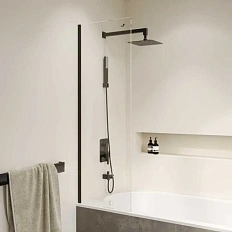 Шторка для ванны RGW Screens SC-056-8B 30x150 см профиль черный