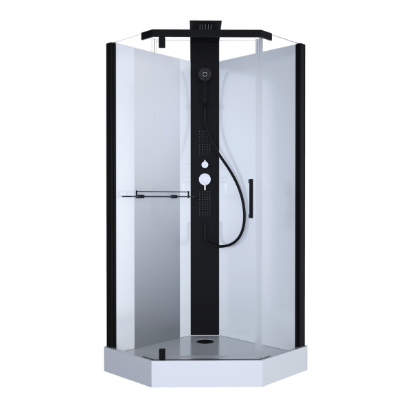 Душевая кабина Black&White Galaxy G8705 90x90 см с гидромассажем 8705900 (детальная фотография)