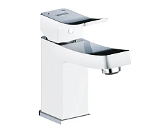 Смеситель для раковины WasserKRAFT Aller хром/белый