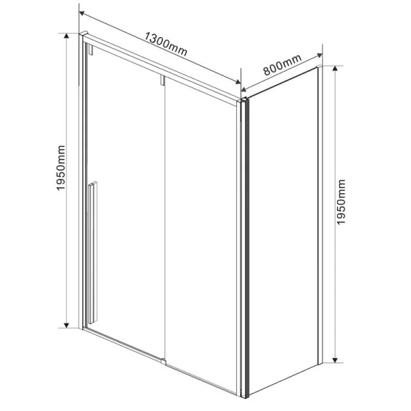 Душевой уголок Vincea Lugano 130x80 см черный VSR-1L8013CLB-1 (детальная фотография), прямоугольные