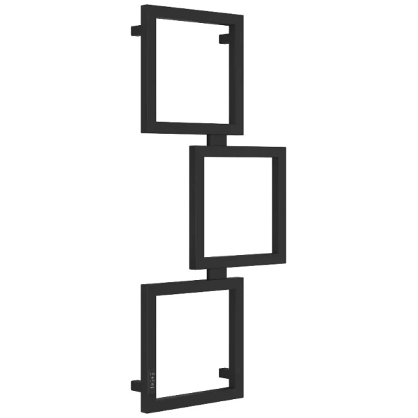 Полотенцесушитель электрический Сунержа Этюд 50х105 см правый черный матовый 31-0847-1050 (детальная фотография), электрические с наружной вилкой, электрические скрытого подключения, правое подключение