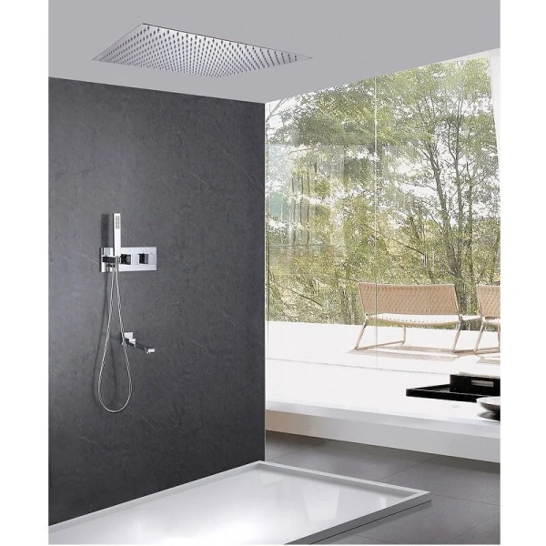 Душевой комплект Abber Daheim хром AF8254 (детальная фотография), хром