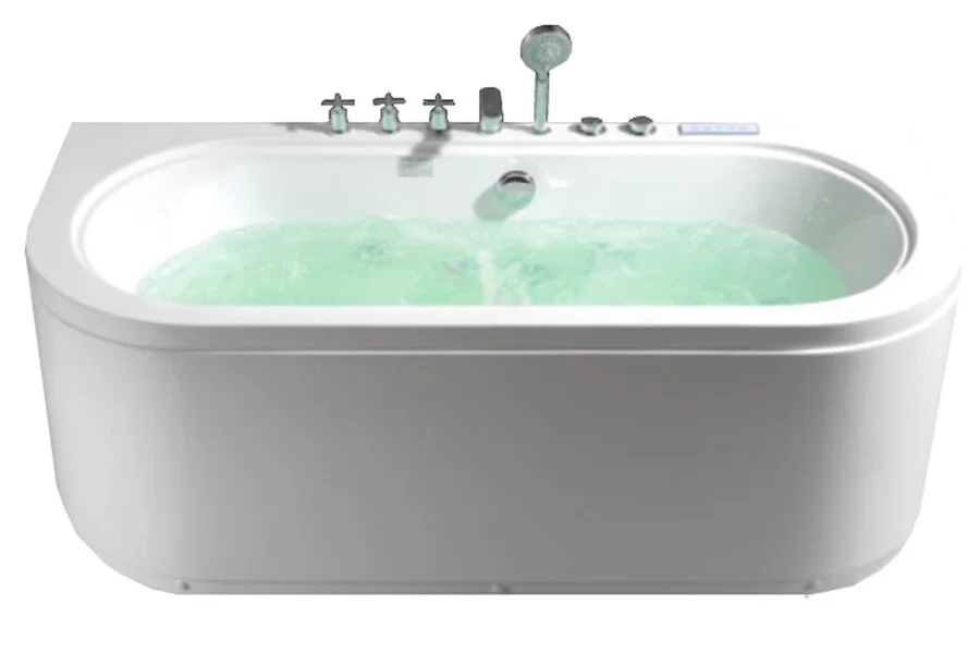 Ванна гидромассажная Frank F160, пристенная, 170 x 80 x 58 см, 20156060 (детальная фотография), акриловые
