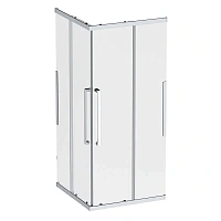 Душевой уголок Am.Pm Func 90x90 см профиль хром, стекло прозрачное