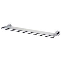 Полка со стеклом для ванной, матовый никель, Nicolazzi Minimale