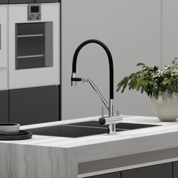 Смеситель для кухни Sancos Dora хром SC4003CH (детальная фотография), современные, hi-tech