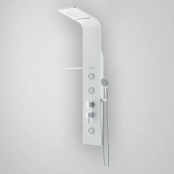 Душевая панель Am.Pm Joy гидромассажная W85P-2-136AW (детальная фотография), с гидромассажем