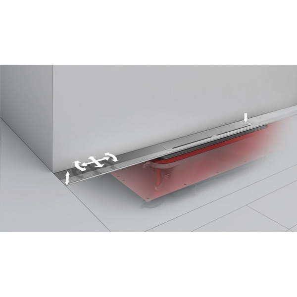 Душевой лоток Tece TECEdrainprofile 120 см нержавеющая сталь глянцевая 671210 (детальная фотография), душевой лоток