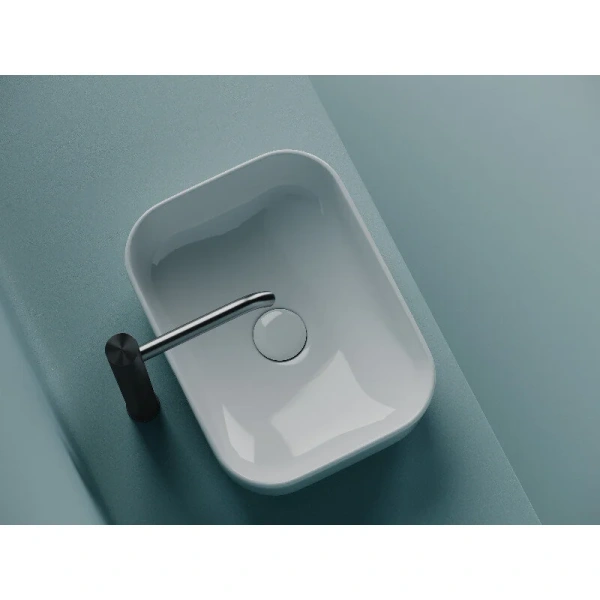 Раковина Ceramica Nova Element 40 см прямоугольная CN5042 (детальная фотография), в форме чаши, прямоугольной формы