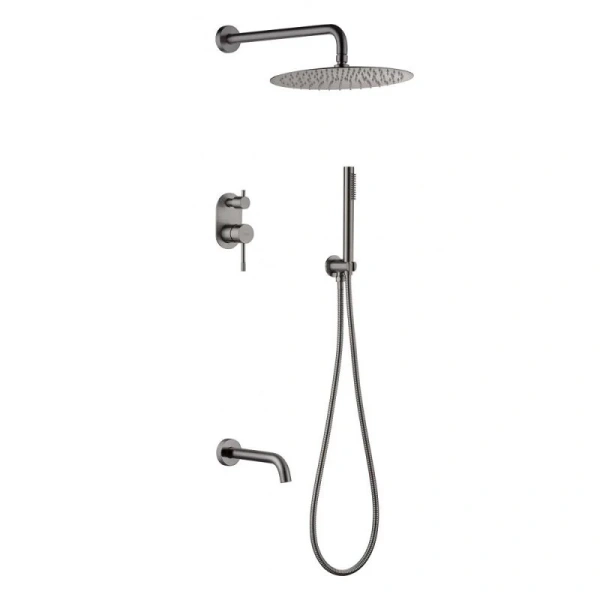 Душевой комплект Boheme Uno графит матовый 464-2-GM (детальная фотография)