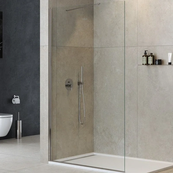 Душевая перегородка Cezares Liberta 140 см профиль хром LIBERTA-L-1-TB-140-C-Cr (детальная фотография), хром