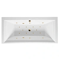 Ванна гидромассажная Excellent Crown Grand Relax 190 x 90 см, белый/золото, WAEX.CRG19.RELAX.GL
