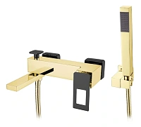 Смеситель для ванны Boheme Q золото/черный