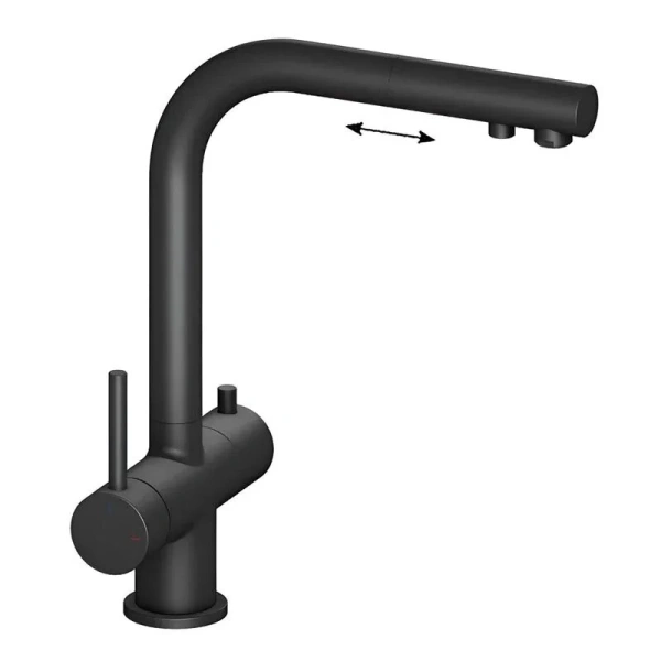 Смеситель для питьевой воды Timo Saona черный матовый 2356/03FL (детальная фотография)