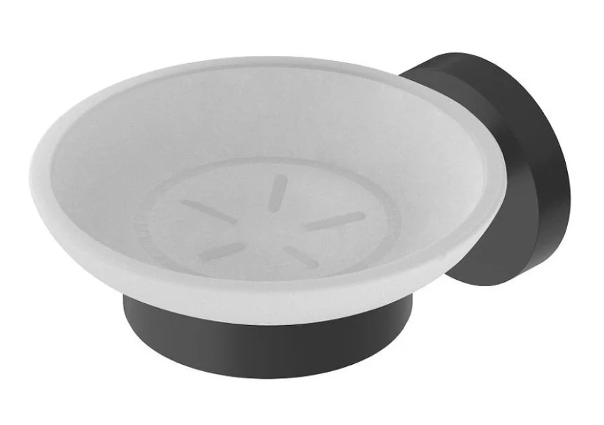 Мыльница Cezares Relax черная матовая RELAX-SODS-NOP (детальная фотография)