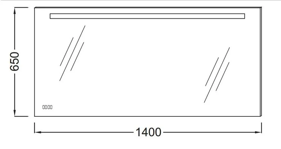 Зеркало с подсветкой Jacob Delafon Mirrors 140 см с функцией анти-пар EB1165-NF (детальная фотография), в наличии