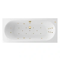Ванна гидромассажная Excellent Oceana Ultra 170 x 75 см, белый/золото, WAEX.OCE17.ULTRA.GL