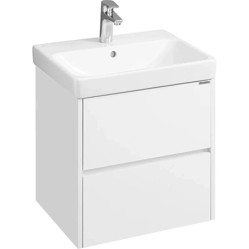 Тумба с раковиной подвесная Акватон Сканди 55 см белая - фото 1