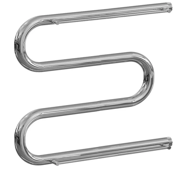 Полотенцесушитель водяной Ника Simple 60x60 см хром М 60/60 с полкой (детальная фотография)