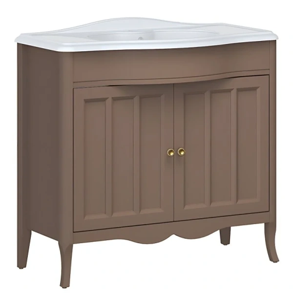 Тумба под раковину напольная Caprigo Marsel 80 см шоколад 33812-TP809 (детальная фотография)