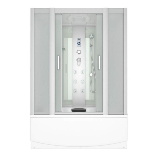 Душевой бокс, задние стенки белые, стекло матовое, Erlit ER 4515TP-C3 ER4515TP-C3 (детальная фотография)