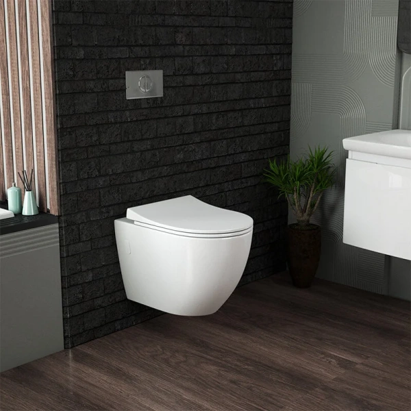 Унитаз подвесной Grossman безободковый GR-4451S (детальная фотография), подвесные, встраиваемые