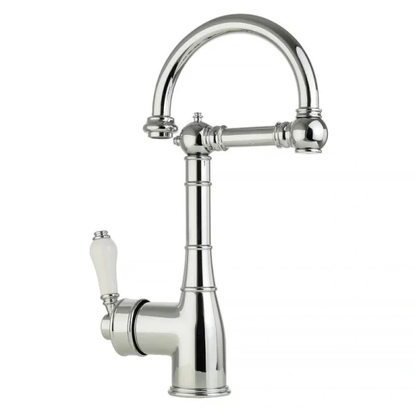 Смеситель для кухни Migliore Ermitage 18 излив пантограф (детальная фотография), хром, бронза, золото, комбинированные