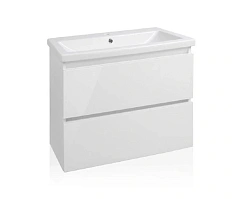 Тумба под раковину подвесная Style Line Даймонд 66 см белая