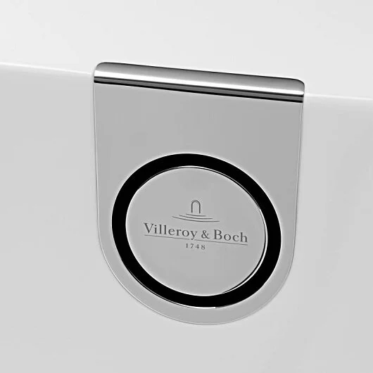 Ванна Villeroy&Boch Oberon 2.0, UBQ180OBR9CD00V-01, 180 х 80 см, кварил, Альпийский белый (детальная фотография), белые