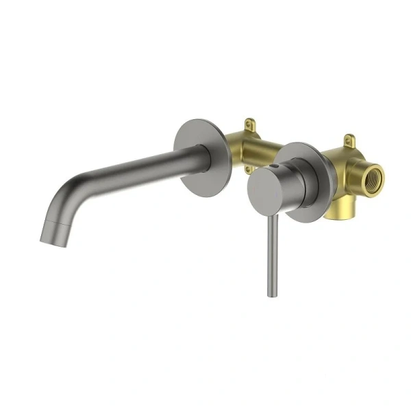 Смеситель для раковины Акватек Европа шлифованный черный хром AQ1313BGM (детальная фотография)