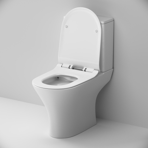 Унитаз компакт Am.Pm Sense безободковый C748600SC (детальная фотография), белые