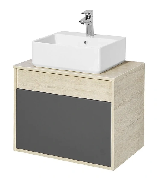 Тумба с раковиной Акватон Лофт Урбан 1A254001LQX60 65 см с двумя ящиками (детальная фотография)