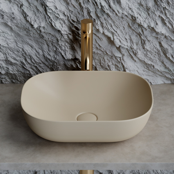 Раковина Ceramica Nova Element 45 см капучино CN6009MC (детальная фотография), накладные (на столешницу)