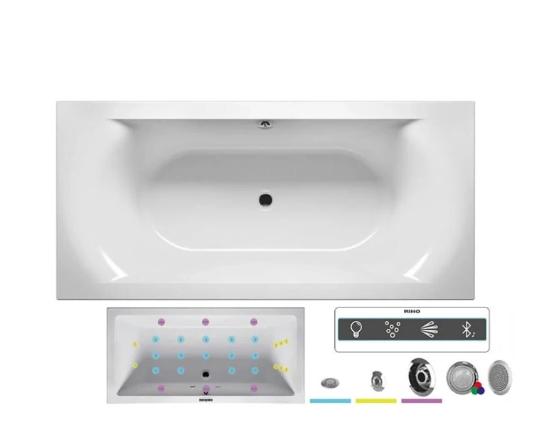 Ванна гидромассажная Riho Linares 190 x 90 см, JOY2 BT4800500000000_JOY2 (детальная фотография)