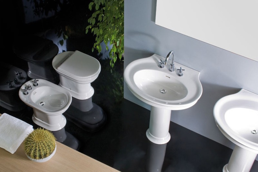 Унитаз , выпуск в пол Hatria Dolcevita YXXN01 (детальная фотография), компакт